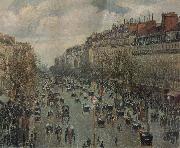 Camille Pissarro Boulevard Montmartre in Paris oil